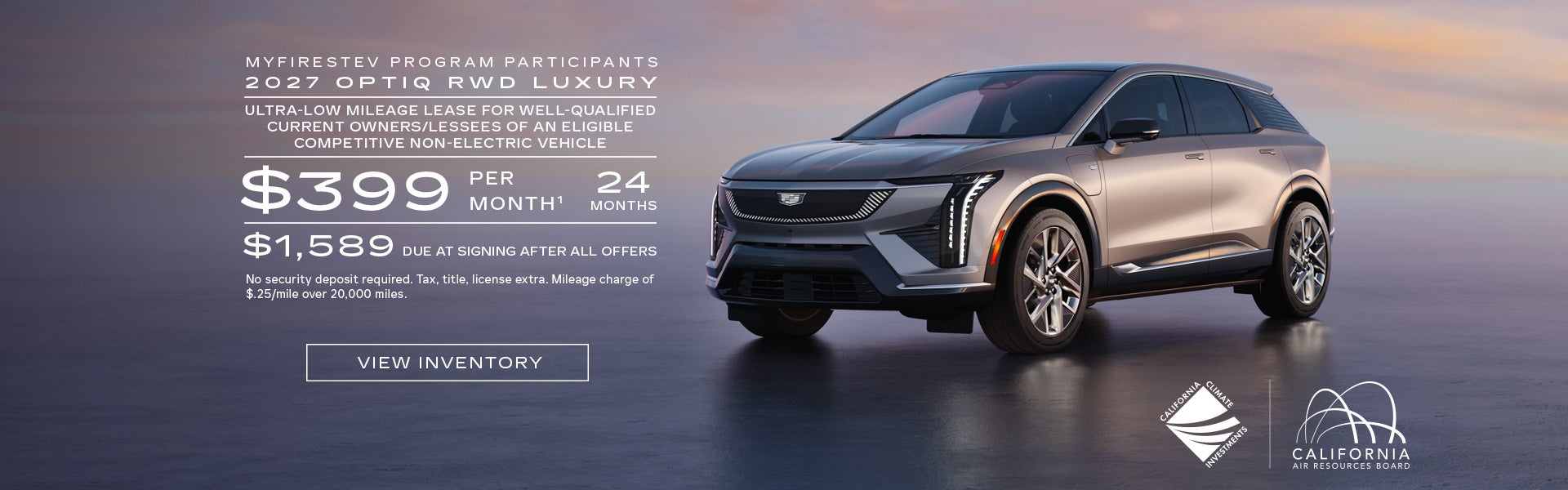 2027 OPTIQ RWD LUXURY. Ultra-low milege lease for well-qualified current owners/lessees of an eli...